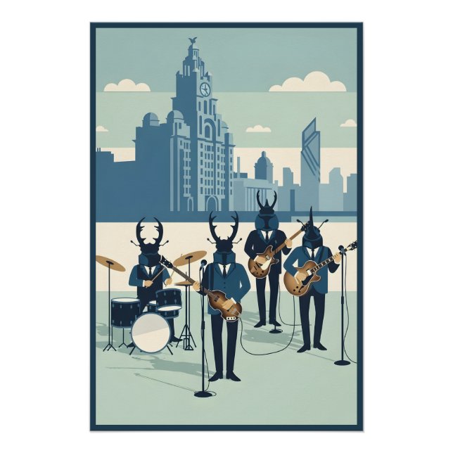 Liverpool Beatles Thema Poster (Vorderseite)