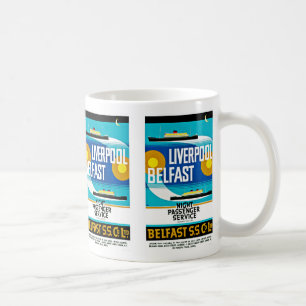Liverpool- - Belfast-Fähre Kaffeetasse