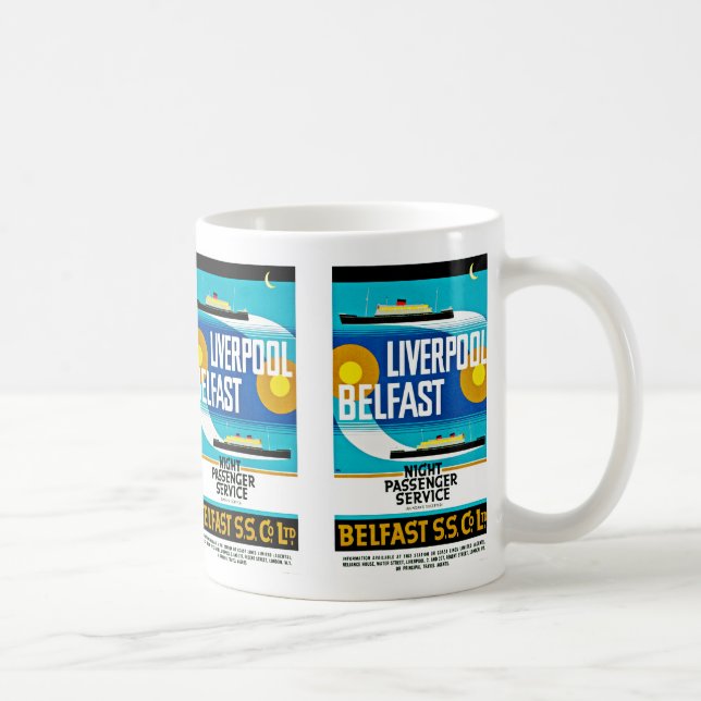 Liverpool - Belfast Ferry Kaffeetasse (Rechts)