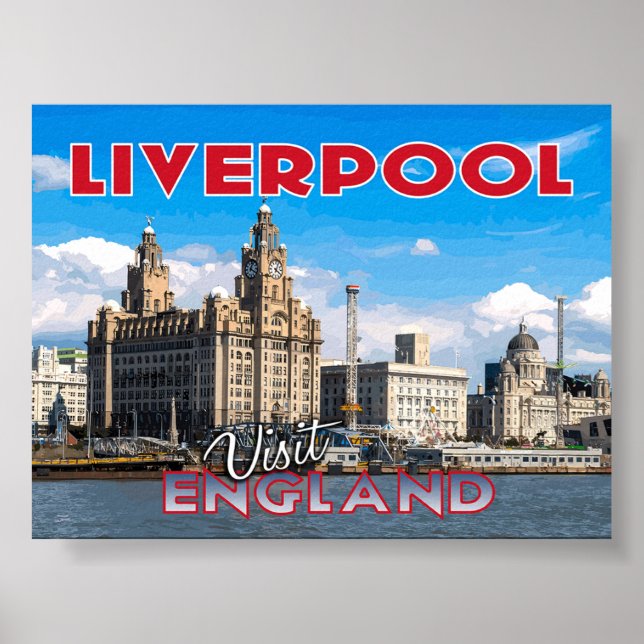 Liverpool, besuchen Sie England... Poster (Vorne)