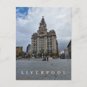 Liverpool Blick auf das Gebäude Postkarte