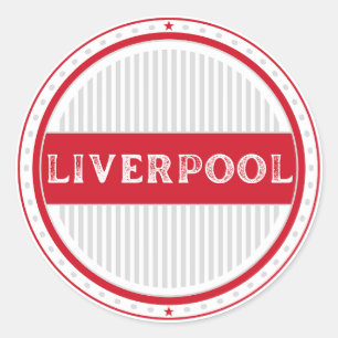 Liverpool City Pride Emblem – Englische Identität Runder Aufkleber