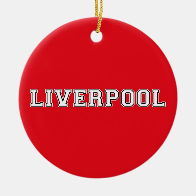 Liverpool England Keramik Ornament (Vorne)