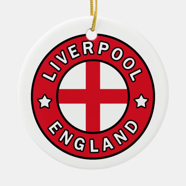 Liverpool England Keramik Ornament (Vorne)