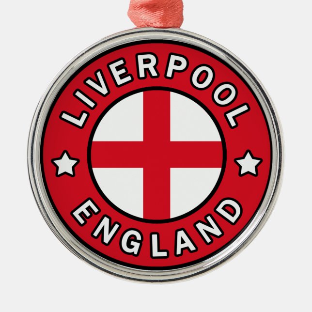 Liverpool England Ornament Aus Metall (Vorne)
