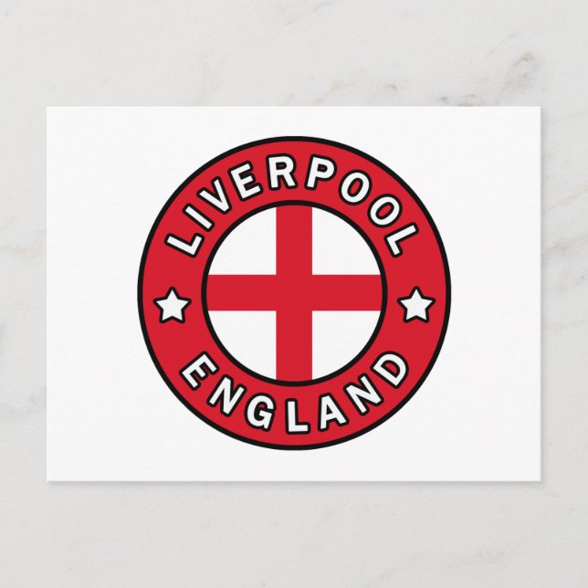 Liverpool England Postkarte (Vorderseite)