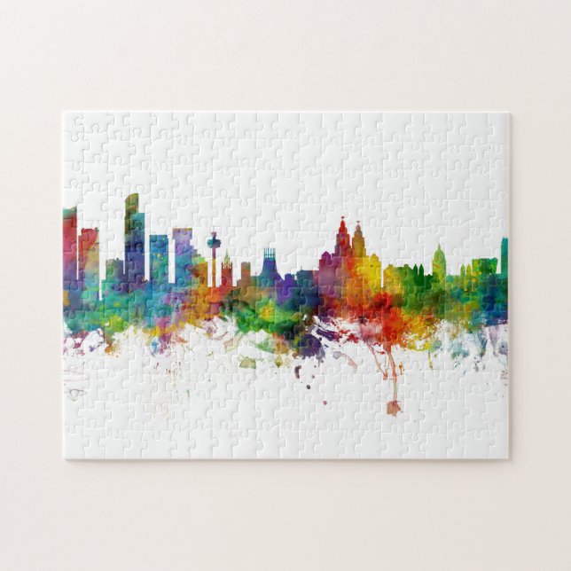 Liverpool England Skyline (Horizontal)