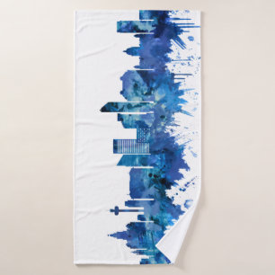 Liverpool England Skyline Blue