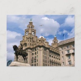 Liverpool - Gebäude der Leber Postkarte