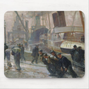 Liverpool-Hafenarbeiter bei Dawn, 1903 Mousepad