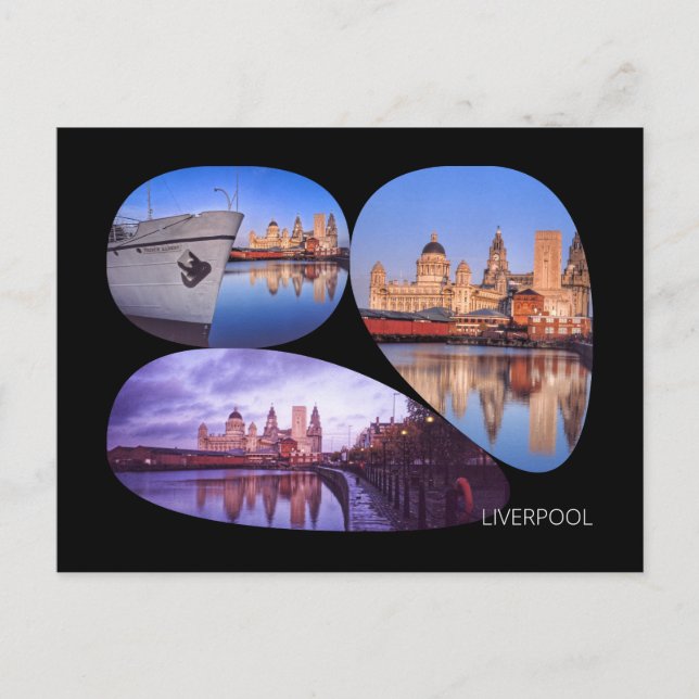 Liverpool Postkarte (Vorderseite)