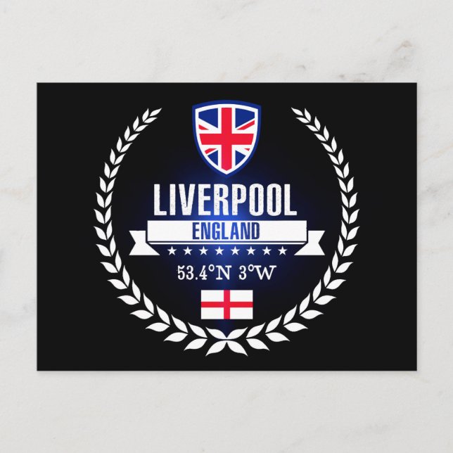 Liverpool Postkarte (Vorderseite)