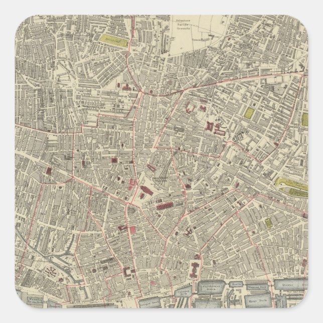 Liverpool Quadratischer Aufkleber (Vorderseite)
