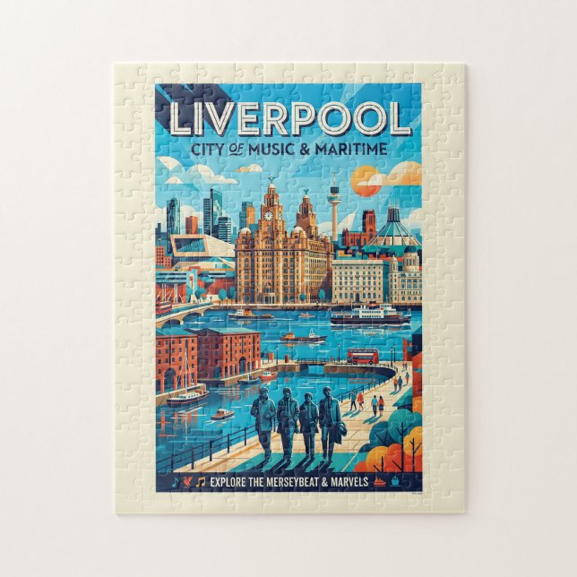 Liverpool Reiseplakat (Vertikal)