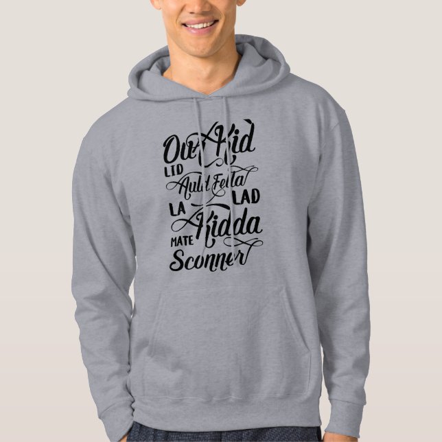 Liverpool Scouse Dialect for Man Slang Hoodie (Vorderseite)