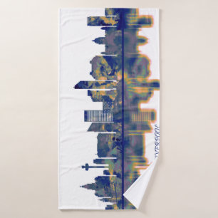 Liverpool Skyline Badehandtuch
