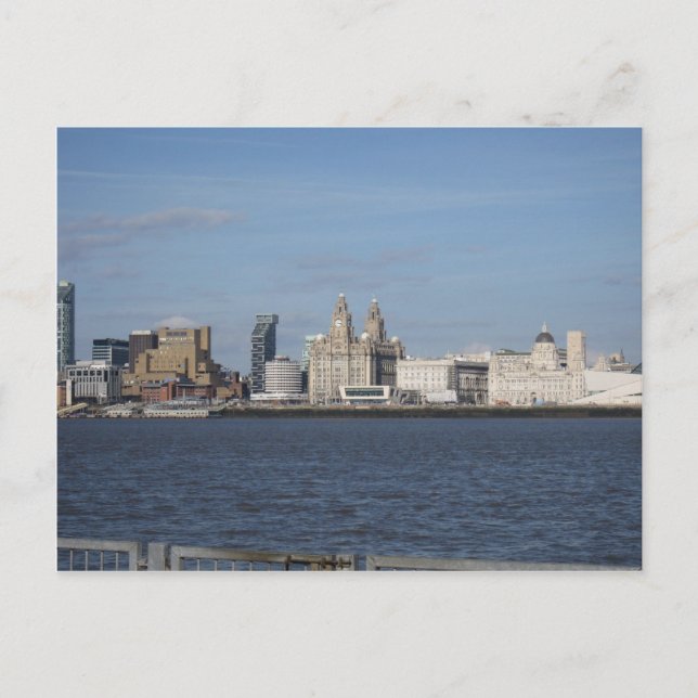 Liverpool Skyline Postkarte (Vorderseite)