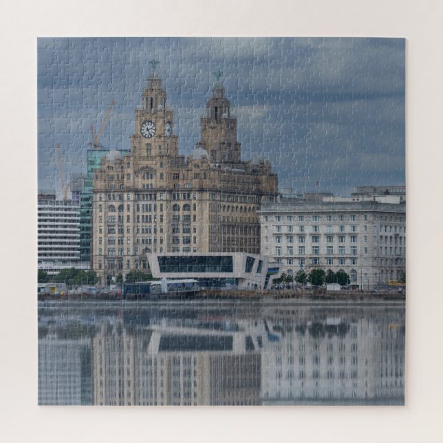 Liverpool Skyline Reflektion (Vertikal)