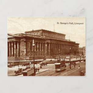 Liverpool, St. George's Hall Postkarte