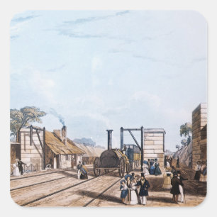 Liverpool- und Manchester-Eisenbahn: Quadratischer Aufkleber