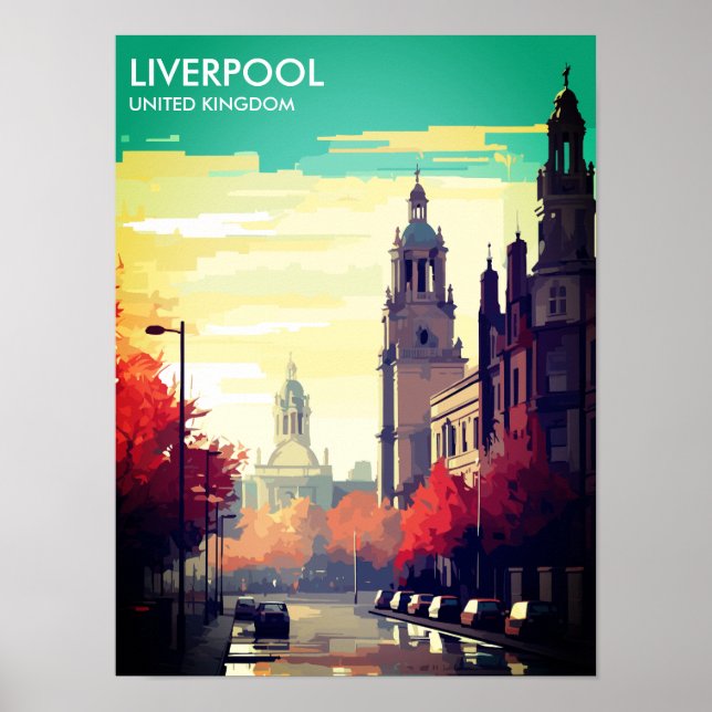 Liverpool United Travel Postcard Poster (Vorne)