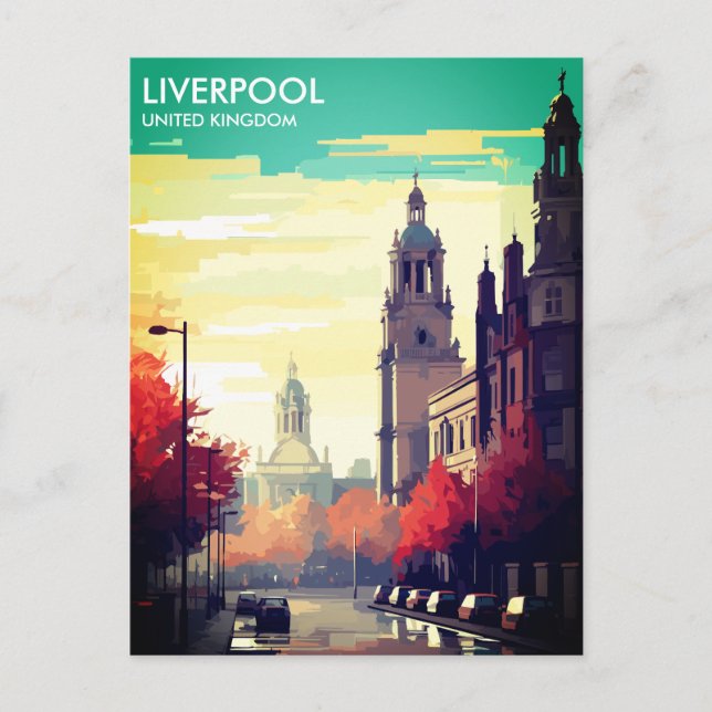 Liverpool United Travel Postcard Postkarte (Vorderseite)