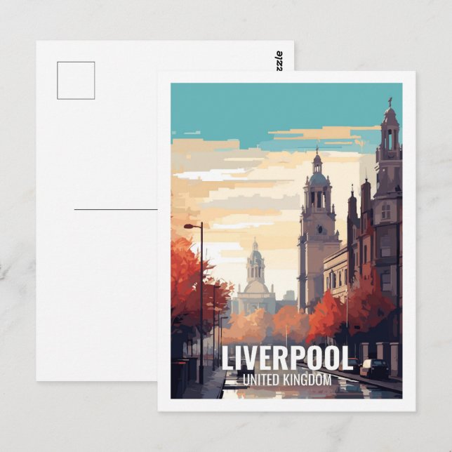 Liverpool Vereinigtes Königreich Postkarte (Vorne/Hinten)