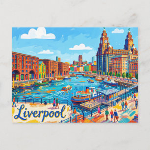 Liverpool Vereinigtes Königreich Postkarte