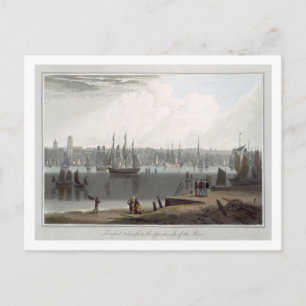 Liverpool, von der gegenüberliegenden Seite der Ri Postkarte