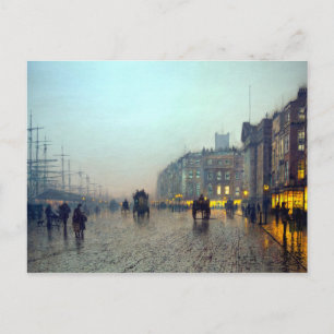 Liverpool von Wapping Vintage Malerei Postkarte