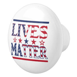 Lives Matter - American Flag Keramikknauf