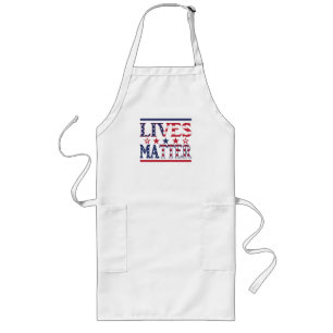 Lives Matter - American Flag Lange Schürze