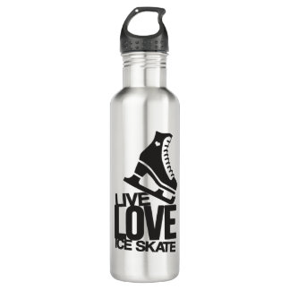 Livezahl Skaten der Liebe-Eis-Skate-| Edelstahlflasche