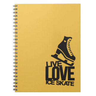 Livezahl Skaten der Liebe-Eis-Skate-| Notizblock