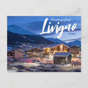 Livigno Italien Reisen Postkarte