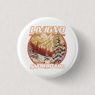 Livigno italy Snowboarding-Logo Button