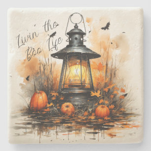 Livin' Boo Life Halloween Stone Untersetzer