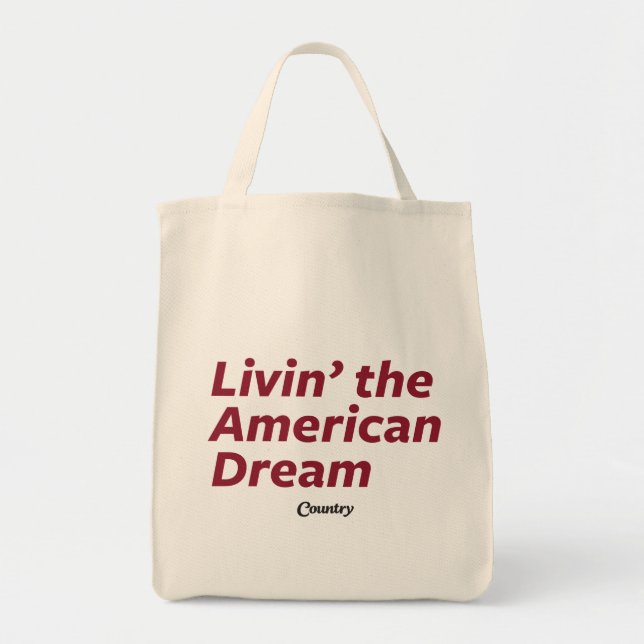 Livin der amerikanische Traum Tragetasche (Vorne)
