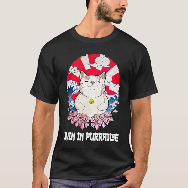 Livin Purradise Cat Hobby Kitten Pastime Cat T-Shirt (Vorderseite)