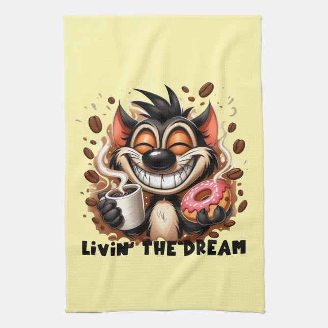 Livin the Dream Geschirrtuch (Vertikal)
