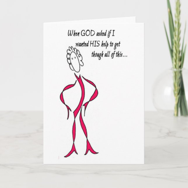 LIVIN' WITH CANCER KARTE (Vorderseite)