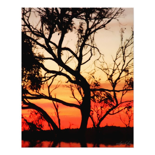 Living Art Sunset Silhouette Foto (Vorne)