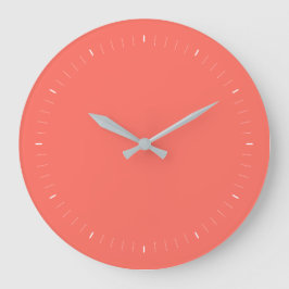 Living Coral 2019 Pantone Große Wanduhr