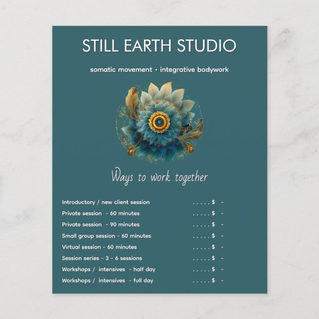 Living Field | Mandala Flyer (Vorne)