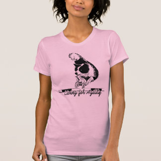 Living For Agility Border Collie Jumping T-Shirt