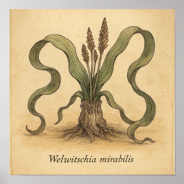 Living Fossil Beauty - Desert Botanic Poster Art (Devant)