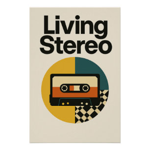 Living Stereo - Groove Retro Poster