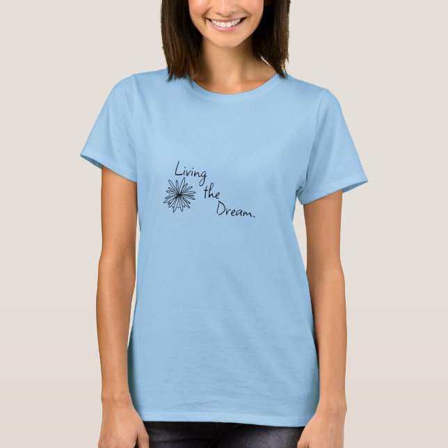 Living The Dream - Chemise T-Shirt Florale pour fe (Devant)