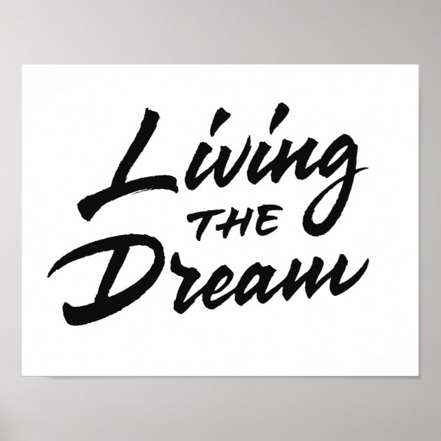 Living The Dream Poster (Vorne)