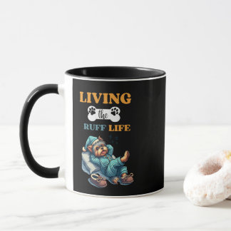 "Living the Ruff Life" Yorkie 11oz Coffee Tasse